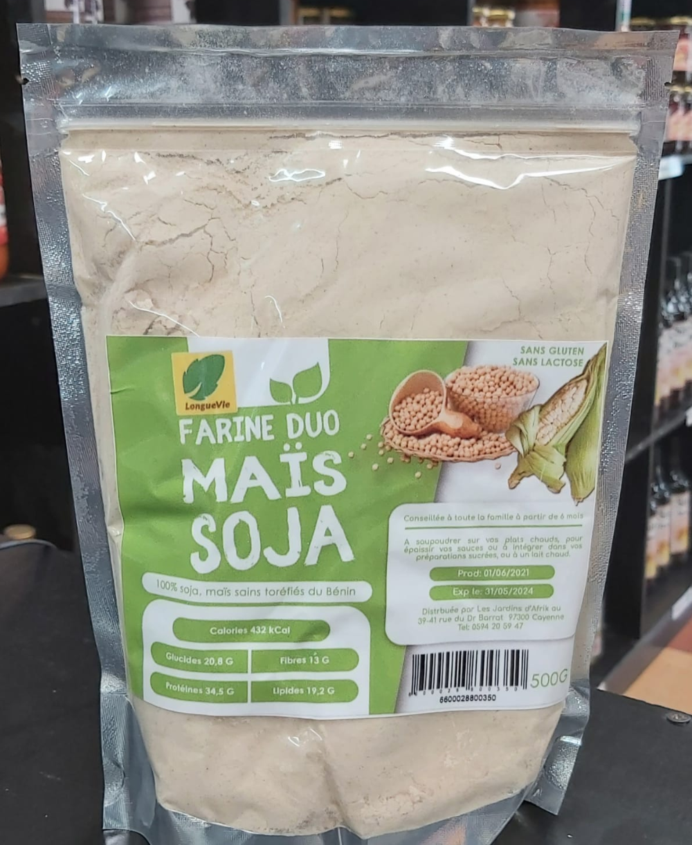 Farine de soja et de maïs 500g
