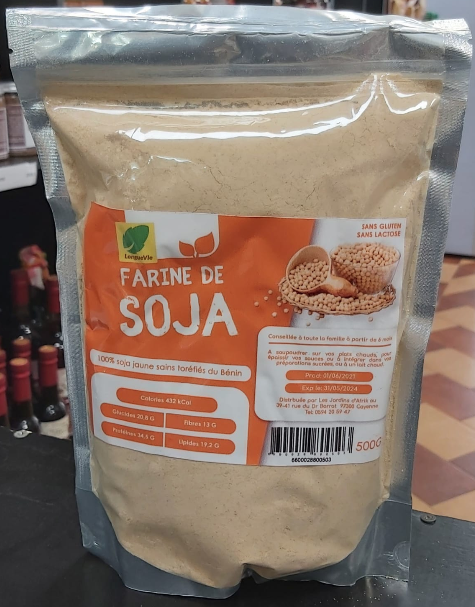 Farine de soja 500g