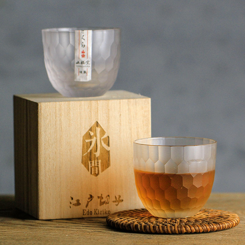 Tasse-whisky-en-cristal-motif-nid-d-abeille-de-Style-japonais-niveau-de-Collection-limit-petit