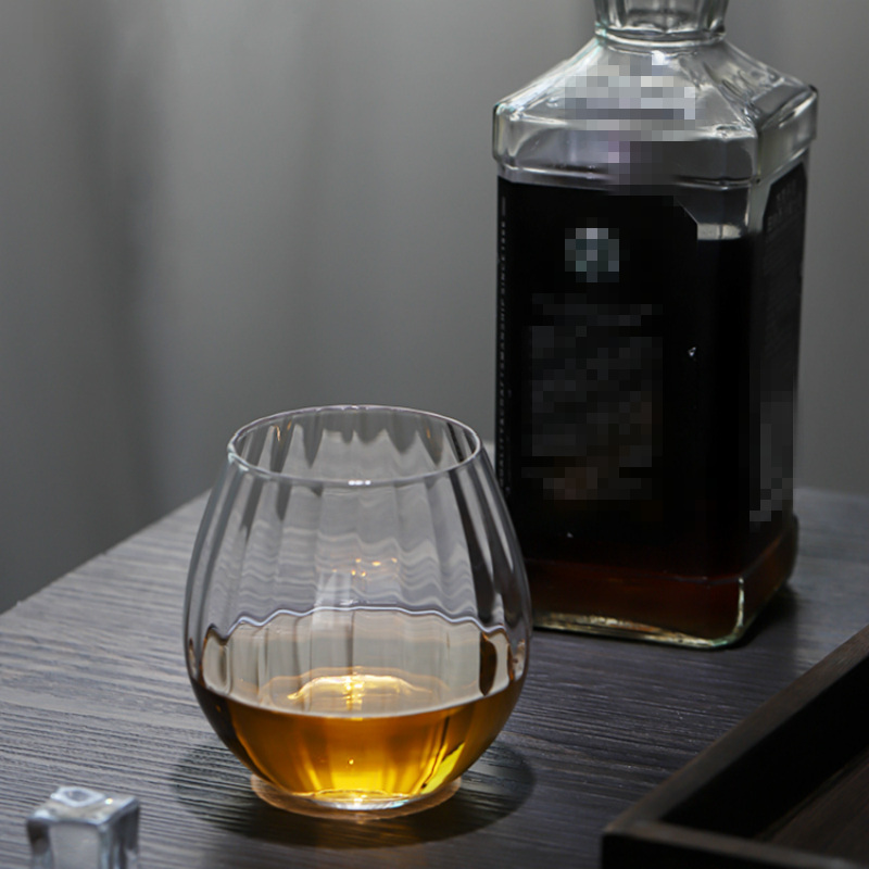 Verre-vin-de-Style-japonais-breloques-de-Verre-vin-Texture-bande-verticale-Verre-Whisky-Whisky-roche