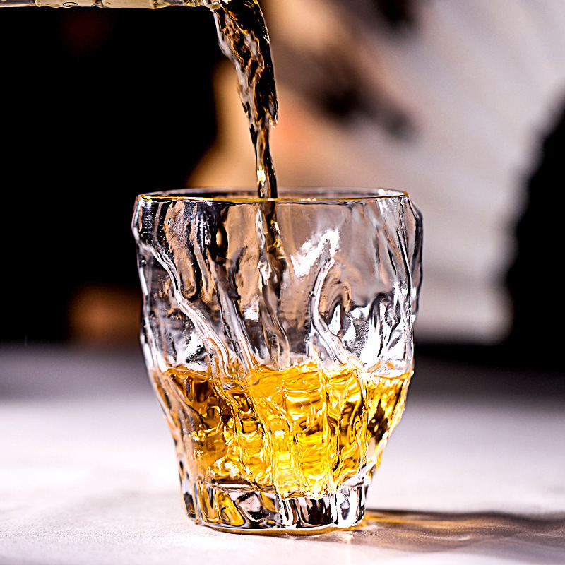 Verre-boire-japonais-plis-irr-guliers-gobelet-whisky-verres-whisky-corce-de-souche-d-arbre-tasse