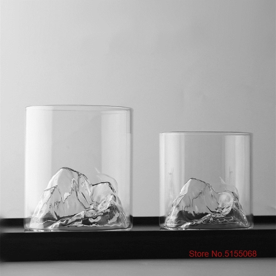 Niche-Verre-whisky-de-style-japonais-Montagne-peu-profonde-Vin-XO-EDO-Guanshan-Oeuvre-Fuji-Coffret