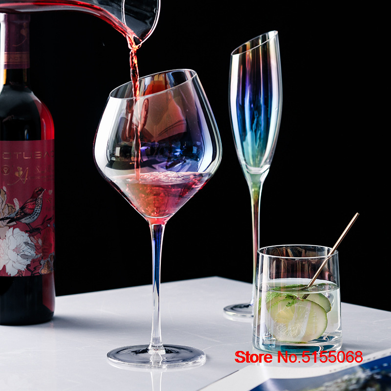 Fl-tes-Champagne-en-Verre-de-Bordeaux-Classique-Couleurs-blouissantes-Placage-Ionique-Clip-Bordeaux-Gobelet-ixde