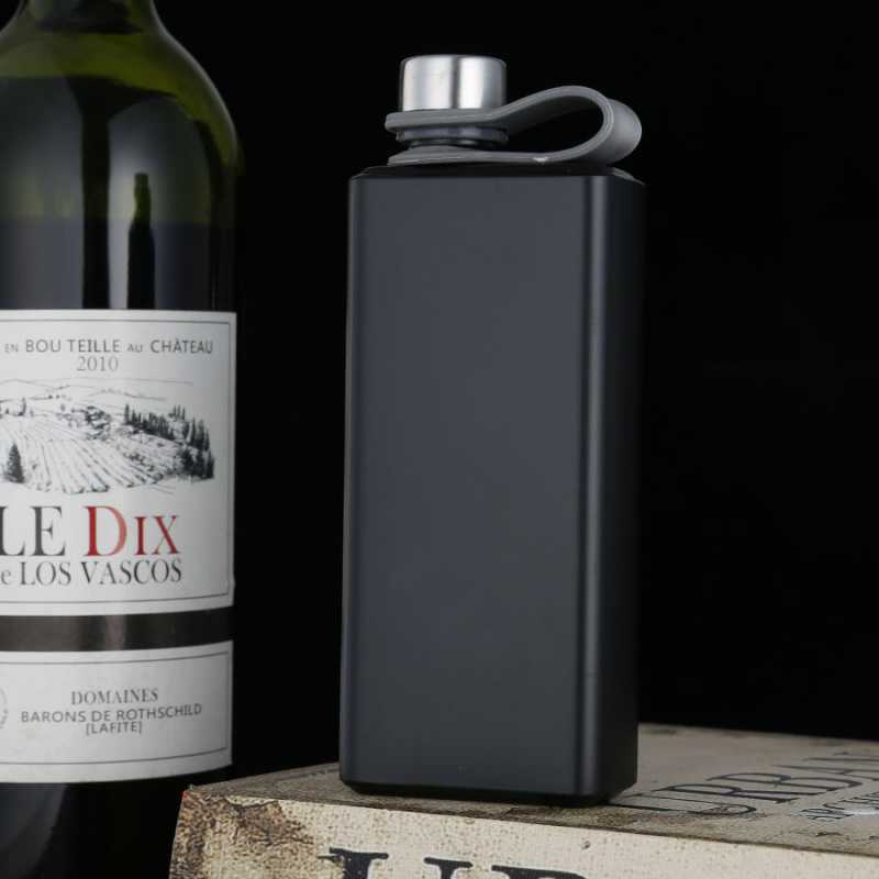 Mini Flasque En Acier Inoxydable 2 Oz (environ 60 Ml) Avec Porte-clés - Pour Whisky, Vodka, Spiritueux - Portable