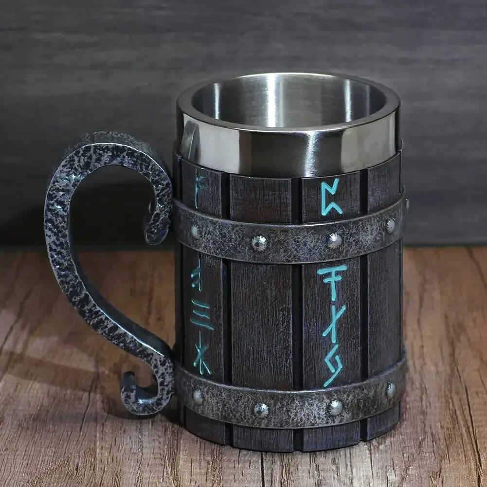 Tasse-caf-viking-vintage-avec-doublure-en-acier-inoxydable-grande-capacit-baril-de-ch-ne-chope