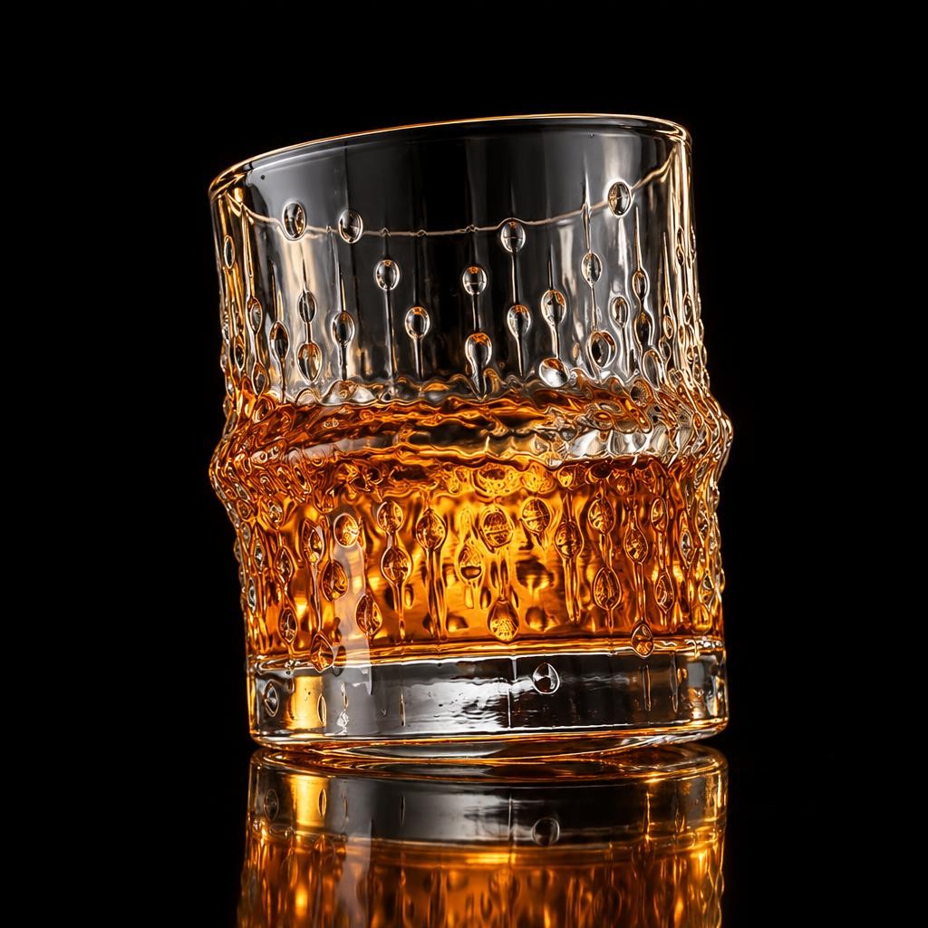 verre-a-whisky-japonais-bambou-fond-noir