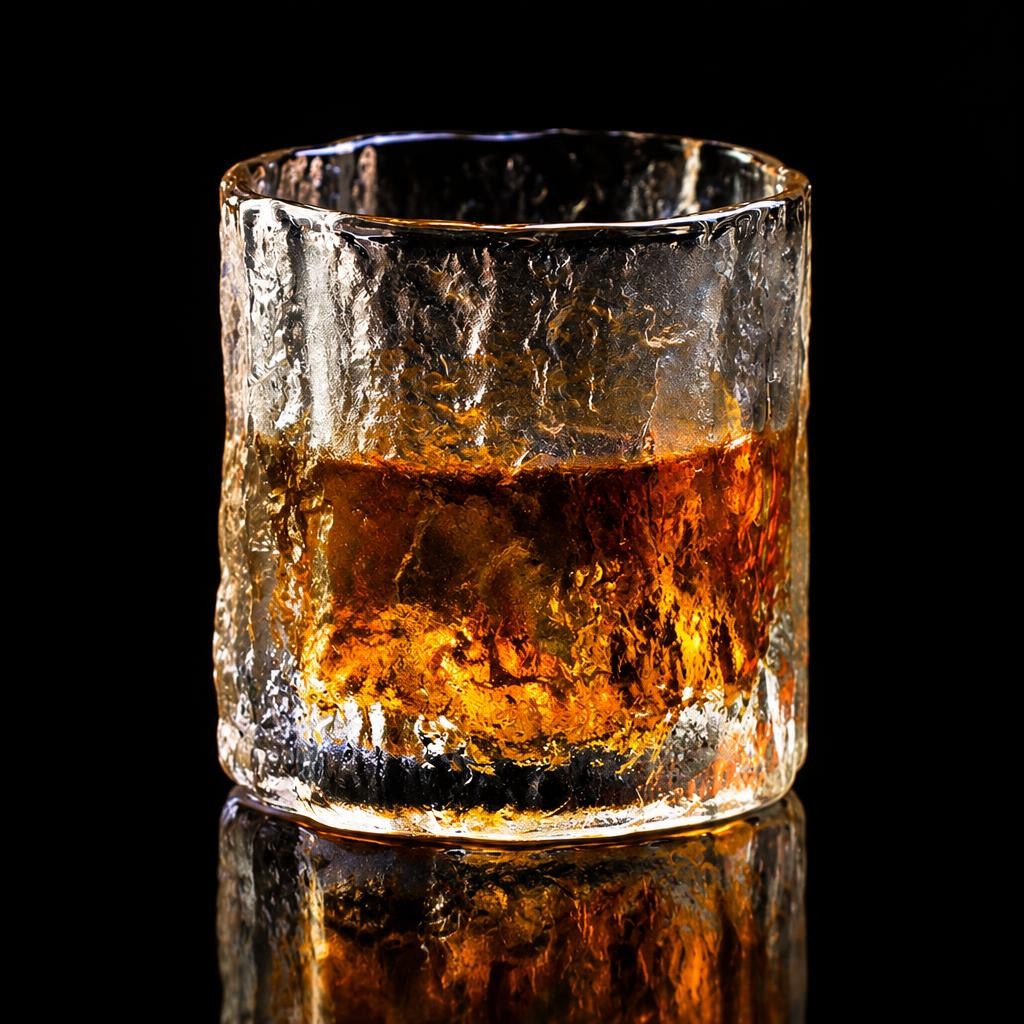 verre-a-whisky-japonais-ancien-fond-noir