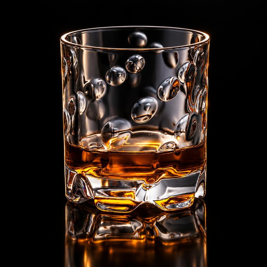 verre-a-whisky-rotatif-design-fond-noir