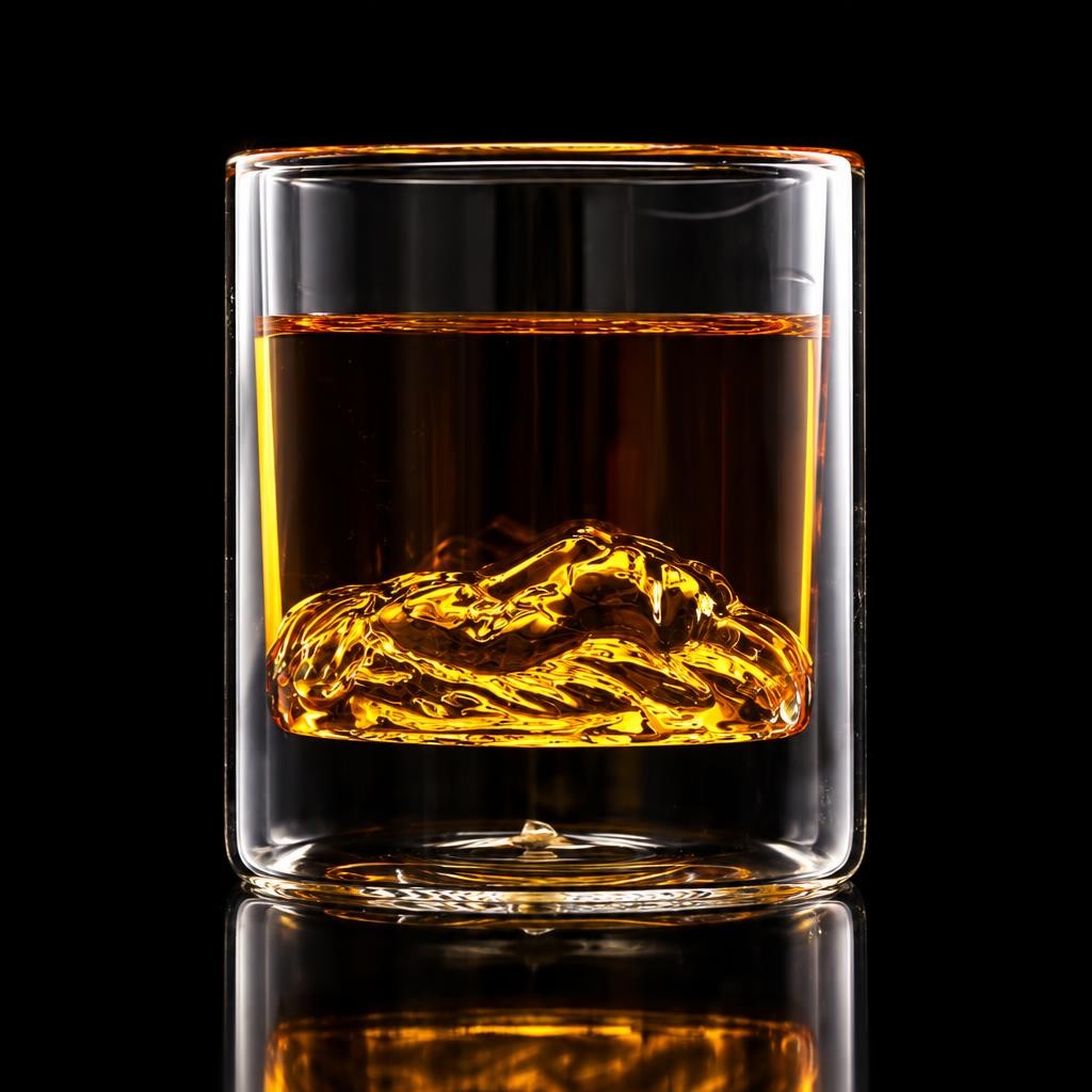 verre-a-whisky-lion-fond-noir