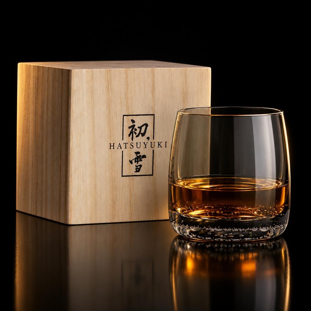verre-a-whisky-japonais-basalte-gris-fond-noir