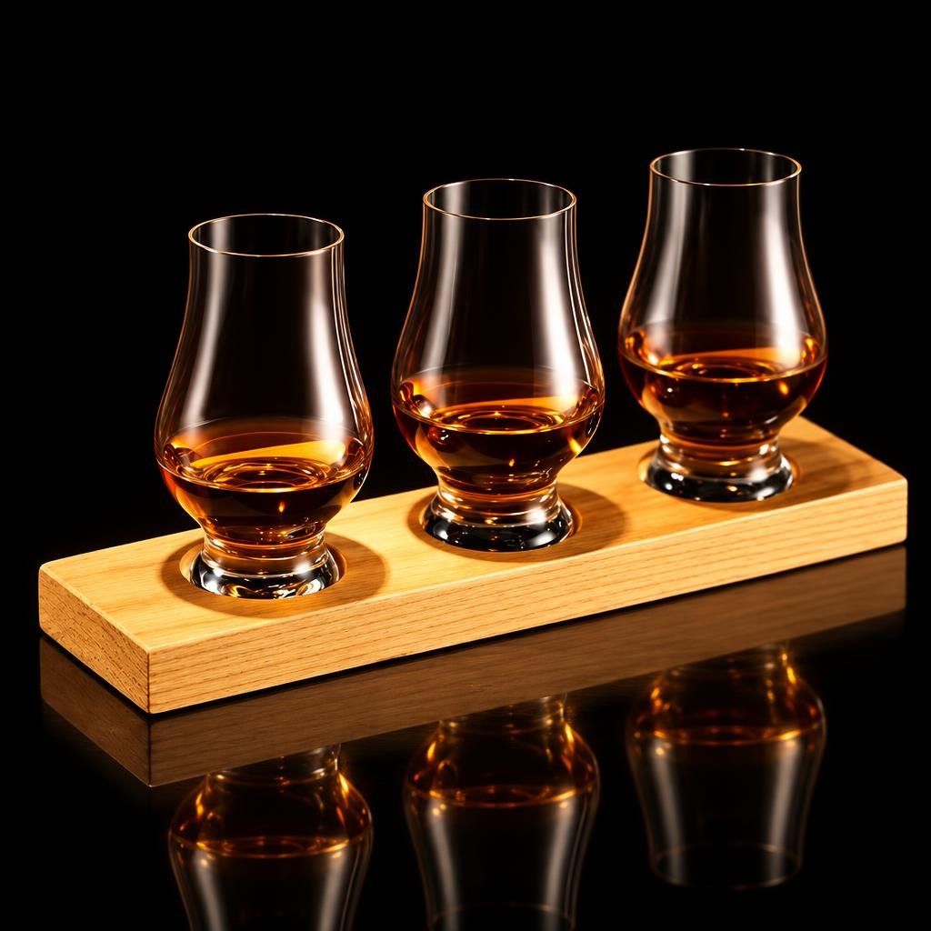 verre-glencairn-socle-bois-fond-noir