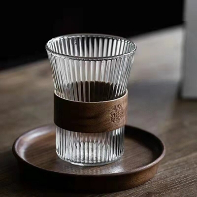 Verre-caf-de-style-japonais-tasse-th-cocktail-whisky-bi-re-brochure-rayures-normes-verres-maison