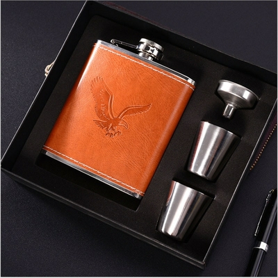 Ensemble-de-flacons-de-hanche-entonnoir-et-vin-De-7oz-gobelets-de-luxe-en-acier-inoxydable