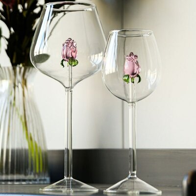 Verres-vin-rose-3D-cr-atifs-gobelets-pied-fl-te-champagne-rouge-et-blanc-int-gr