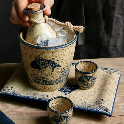 Petit-distributeur-de-verre-vin-en-c-ramique-japonais-service-vin-fran-ais-carafe-vin-pour