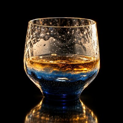 verre-a-whisky-japonais-etoile-fond-noir