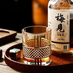 Gobelet-Whisky-en-verre-dor-l-ancienne-Style-europ-en-luxe-motif-diamant-coup-Trace-de