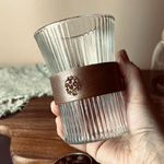 Verre-caf-de-style-japonais-tasse-th-cocktail-whisky-bi-re-brochure-rayures-normes-verres-maison