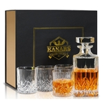 KANARS-Carafe-Whisky-Bouteille-de-750ml-avec-4x300ml-Belle-Bo-te-cadeau-5-Pi-ces