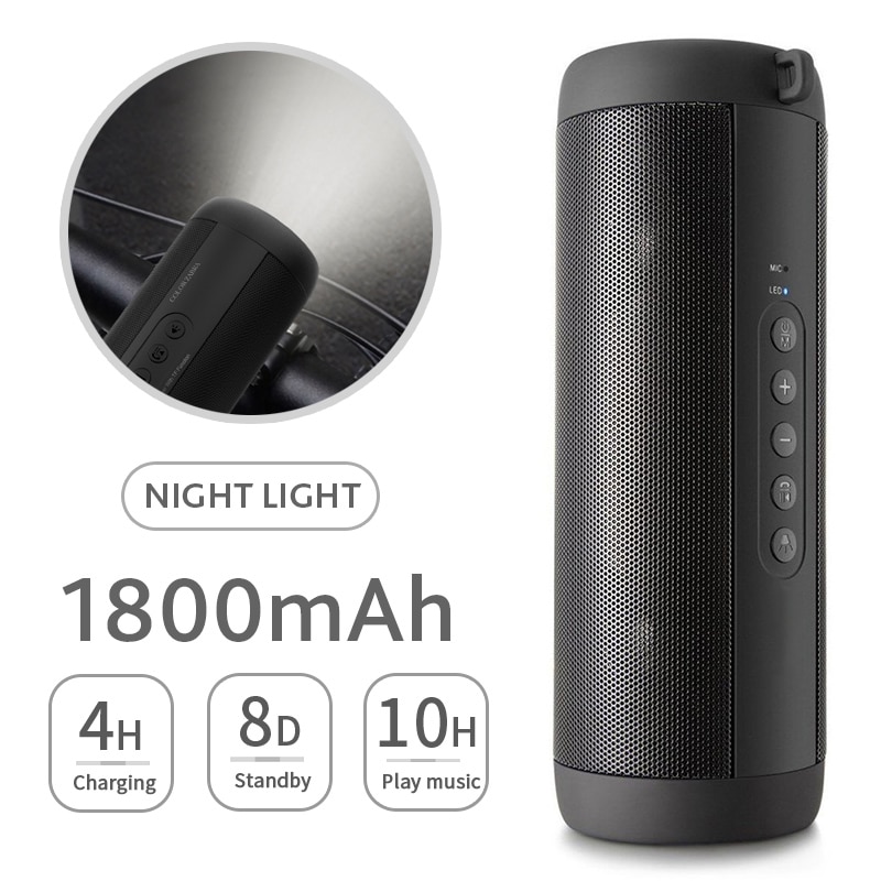 T2-Bluetooth-musique-basse-haut-parleur-tanche-Portable-ext-rieur-LED-sans-fil-colonne-haut-parleur