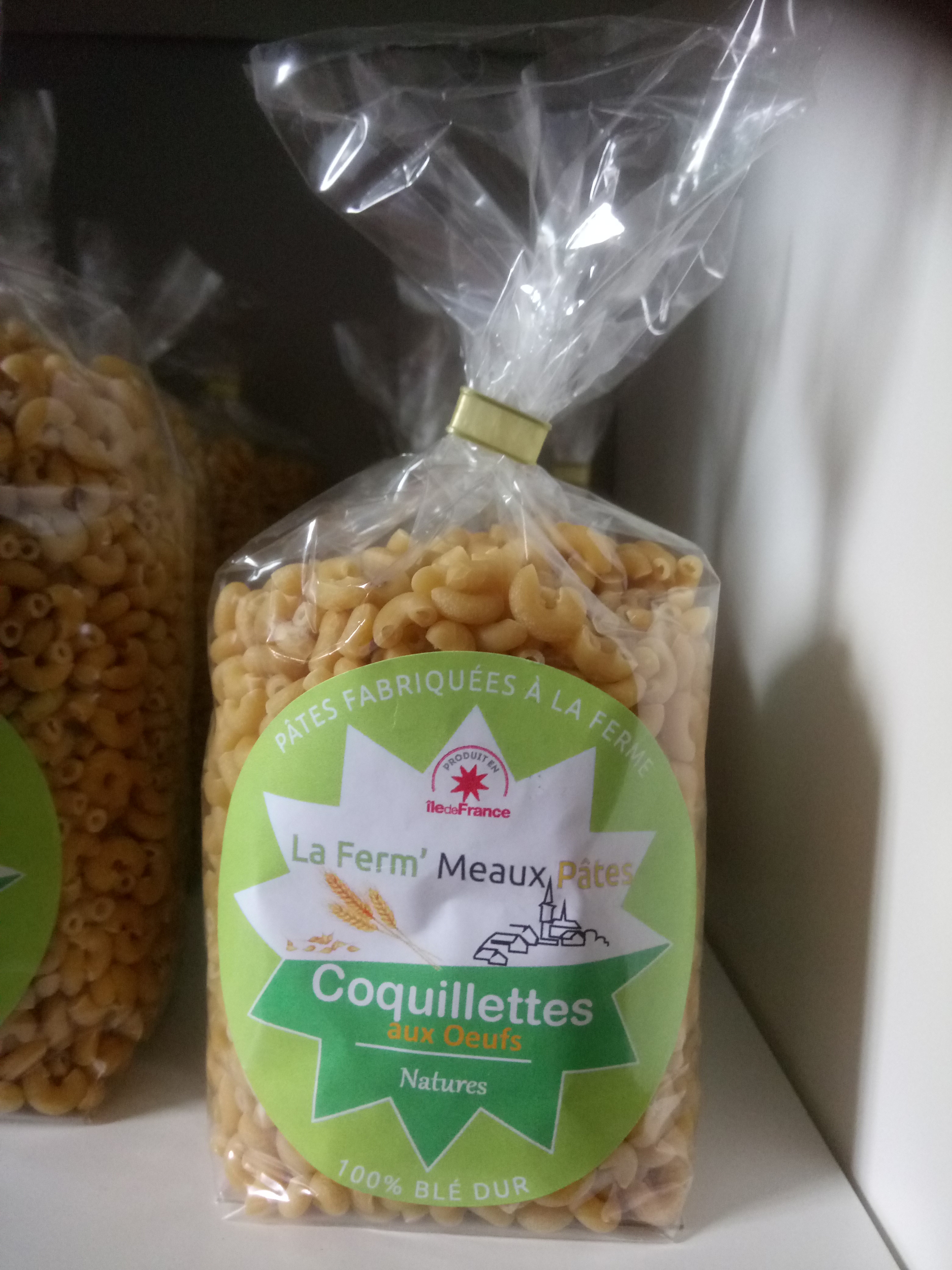 coquillettes 250g aux oeufs nature