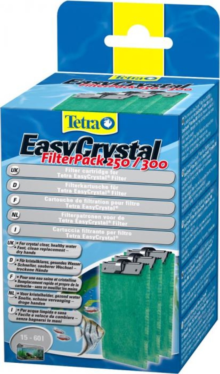 TETRA FilterPack 250/300 lot de 3 cartouches de filtration pour filtre EasyCrystal FilterBox 250 et 300