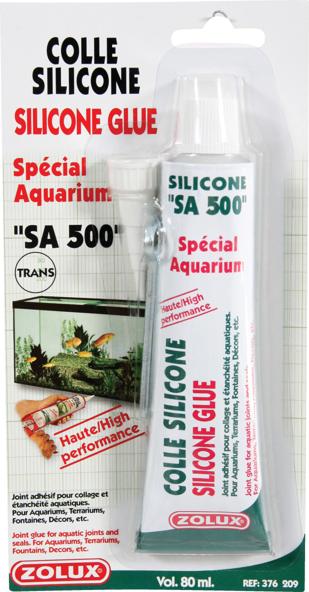 Zolux Colle Silicone Transparent pour Aquarium 80 ml : : Animalerie