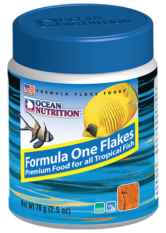 OCEAN NUTRITION Formula One Flocons 70 gr. nourriture à base de protéines de poisson, fruits de mer, plancton, artémias pour tous poissons d\'eau de mer