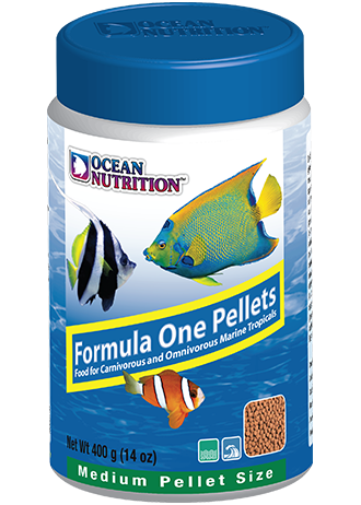 OCEAN NUTRITION Formula One Granulés Medium 400 gr. nourriture à base de Krill, fruits de mer, plancton, spiruline pour poissons marins de plus de 10 cm