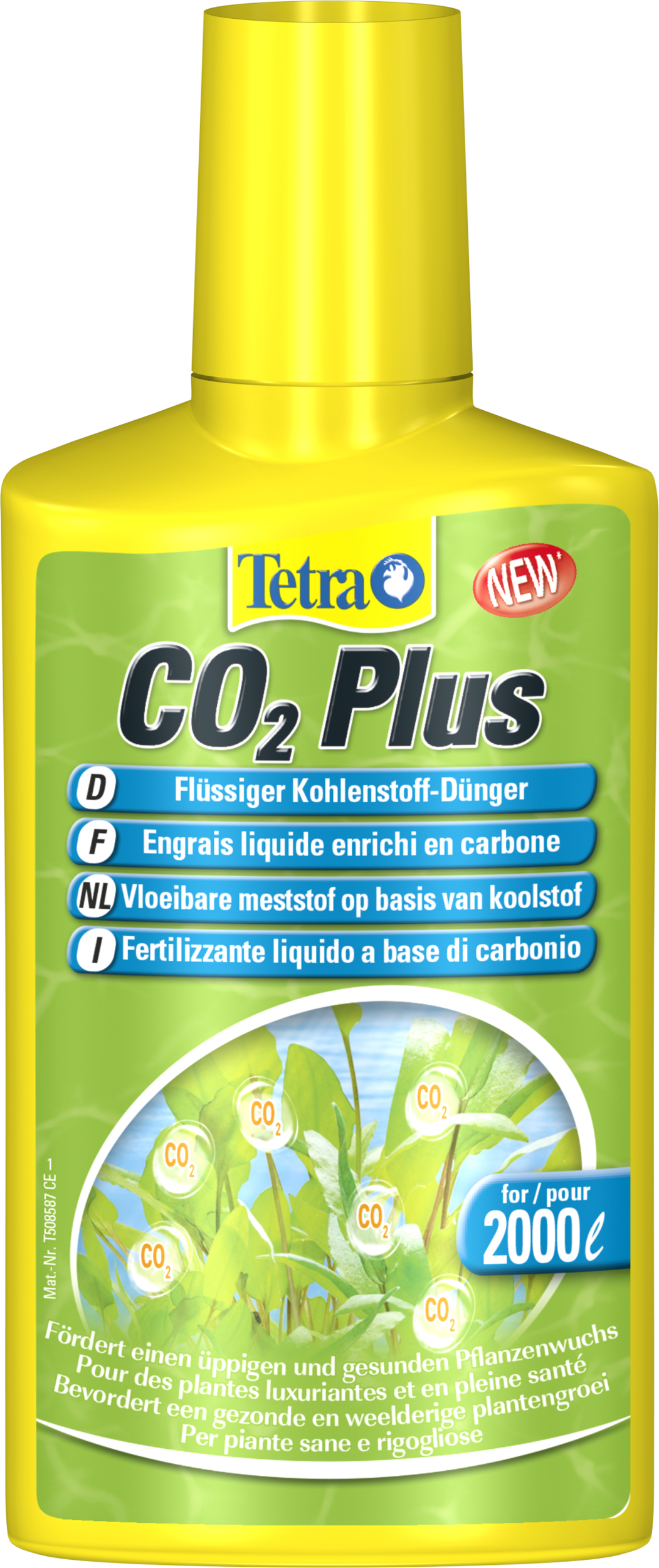 TETRA CO2 Plus 250 ml apport de CO2 sous forme liquide pour aquarium d\'eau douce planté