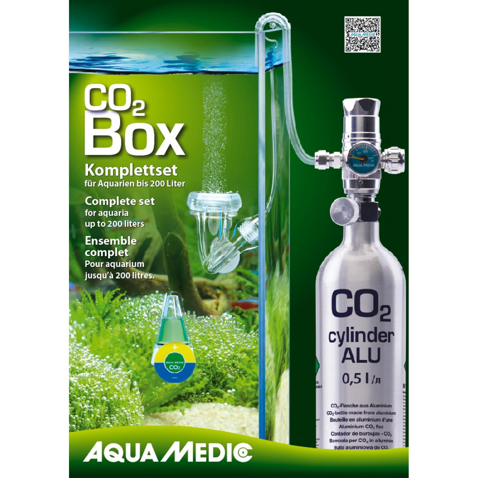 AQUA MEDIC CO2 Box kit CO2 avec bouteille Aluminium rechargeable pour