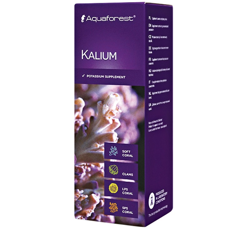AQUAFOREST Kalium 50 ml concentré de Potassium assurant la bonne santé des coraux mous et durs