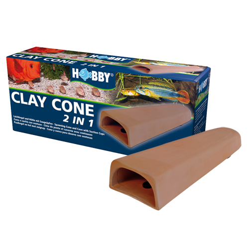 hobby-clay-cone-de-ponte-discus-cachette-poissons-crevettes