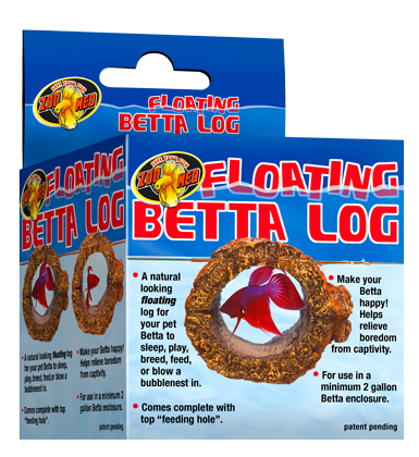 ZOOMED Floating Betta Log cachette flottante sous forme de tube pour Betta