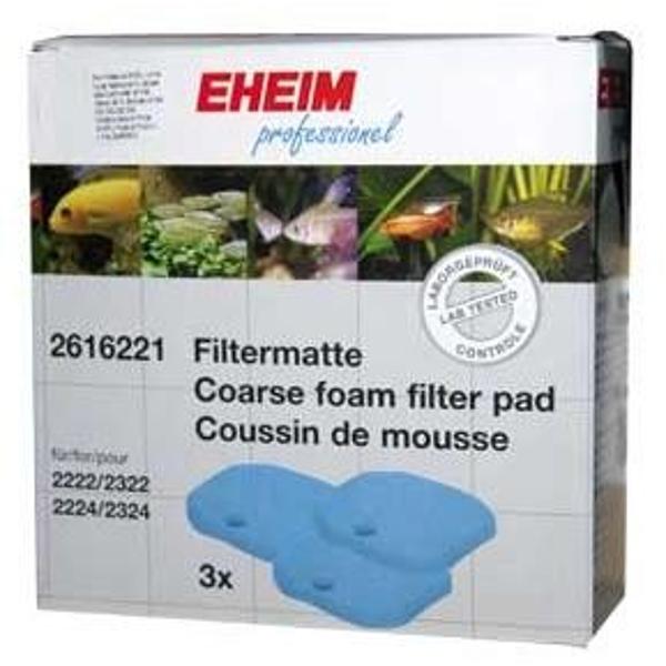 EHEIM 2616221 lot de 3 coussins de mousse bleu pour filtre Eheim 2222, 2224, 2322, 2324, 2422, 2424