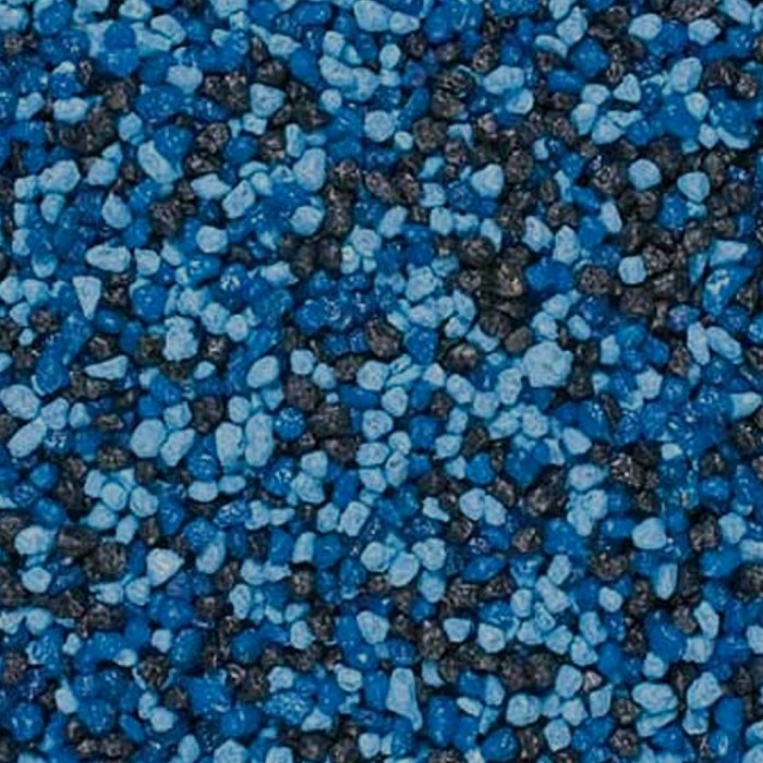 SCALARE DecoGravel Parma 4 kg gravier duo bleu foncé et bleu nuit granulométrie 2 à 3 mm pour aquarium