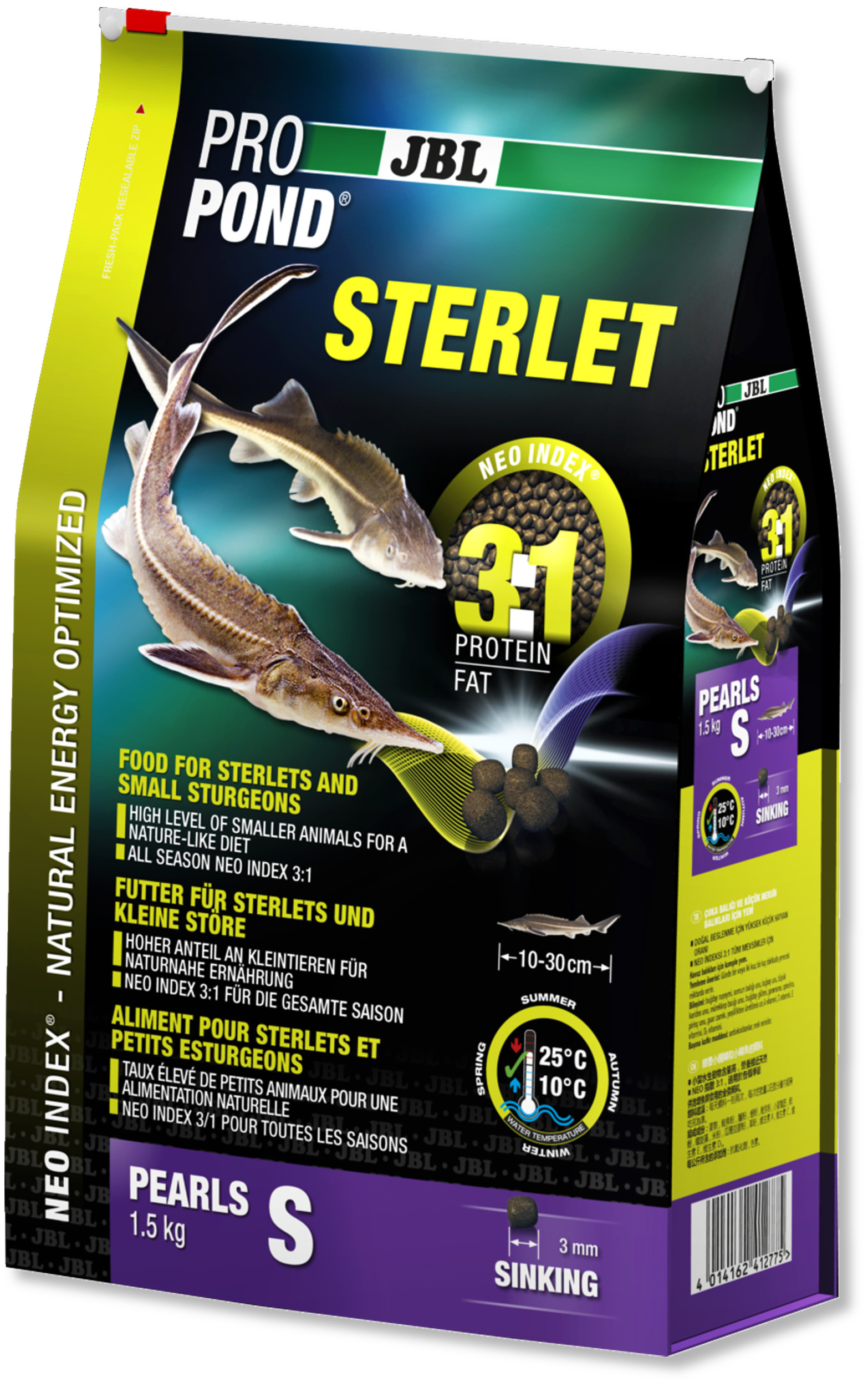 JBL ProPond Sterlet S 0,5 Kg nourriture complète pour Esturgeons de 10 à 30 cm