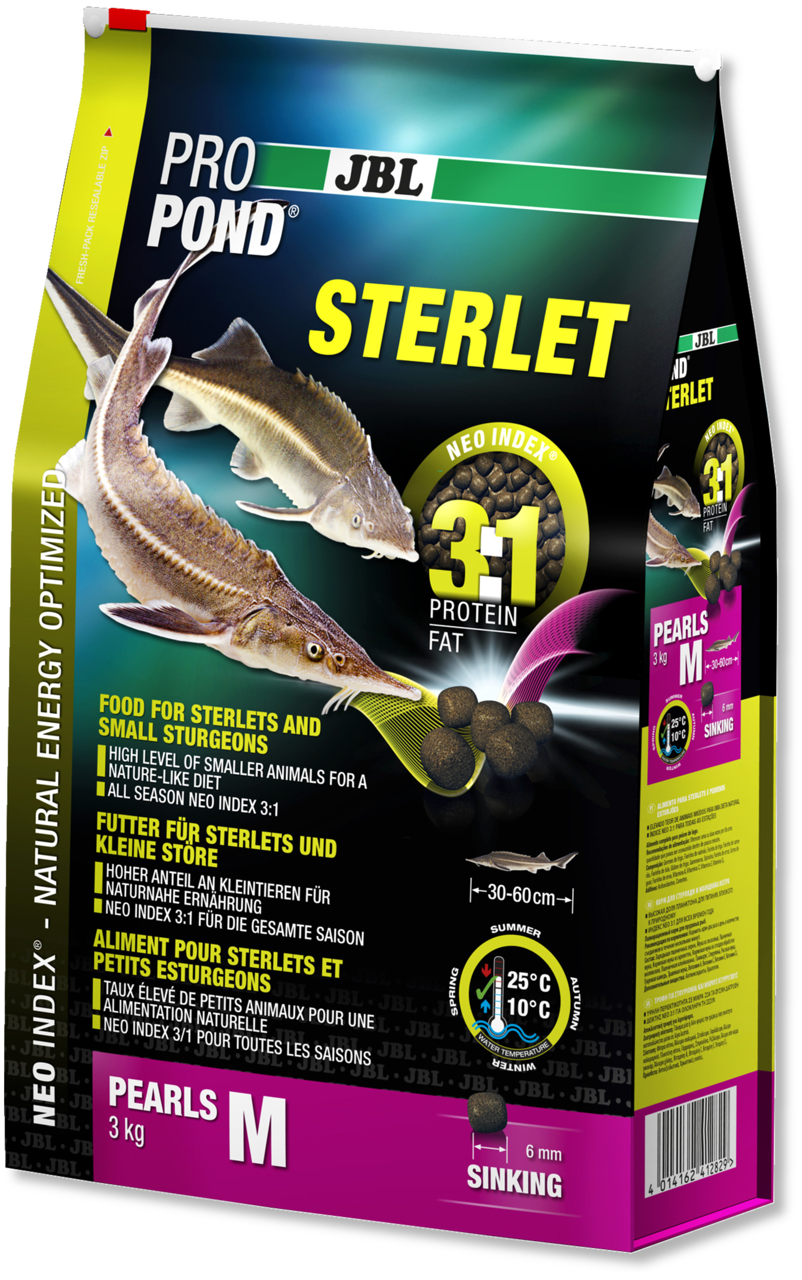 JBL ProPond Sterlet M 3 Kg nourriture complète pour Esturgeons de 30 à 60 cm