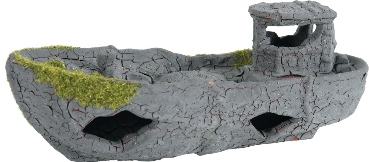 ZOLUX Etna Épave Bateau 19,6 cm décoration pour aquarium