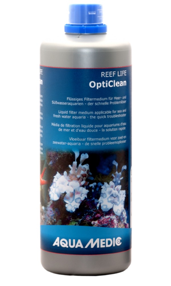 AQUA MEDIC REEF LIFE OptiClean 1000 ml média de filtration liquide pour aquarium d\'eau de mer et d\'eau douce jusqu\'à 5000 L