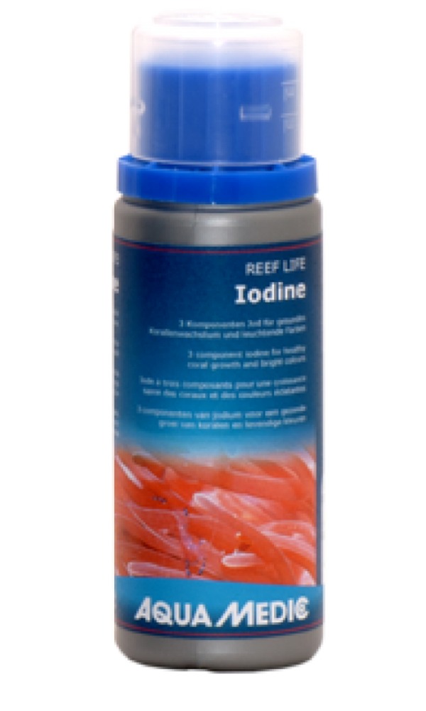 AQUA MEDIC REEF LIFE Iodine 100 ml iode tri-composants pour la croissance des coraux et des couleurs éclatantes