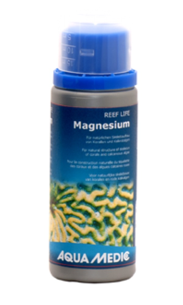 AQUA MEDIC REEF LIFE Magnesium 100 ml complément de Magnésium pour la construction naturelles du squelette des coraux durs et coralline