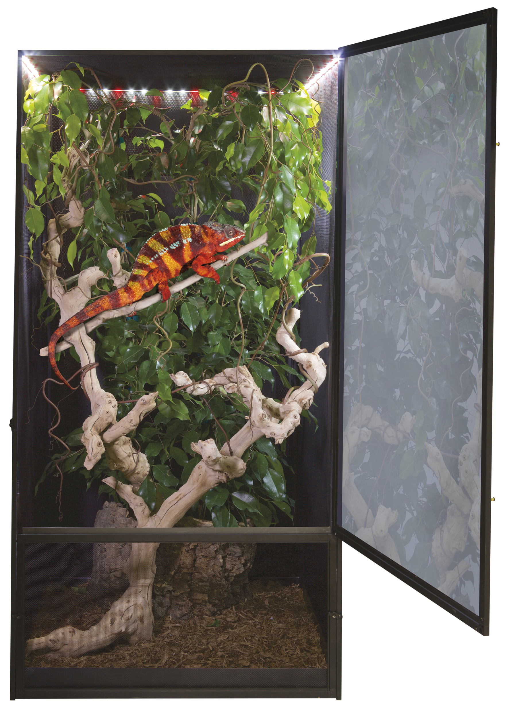 ZOOMED Repti Breeze LED Deluxe NT17E terrarium grillagé 61 x 61 x 122