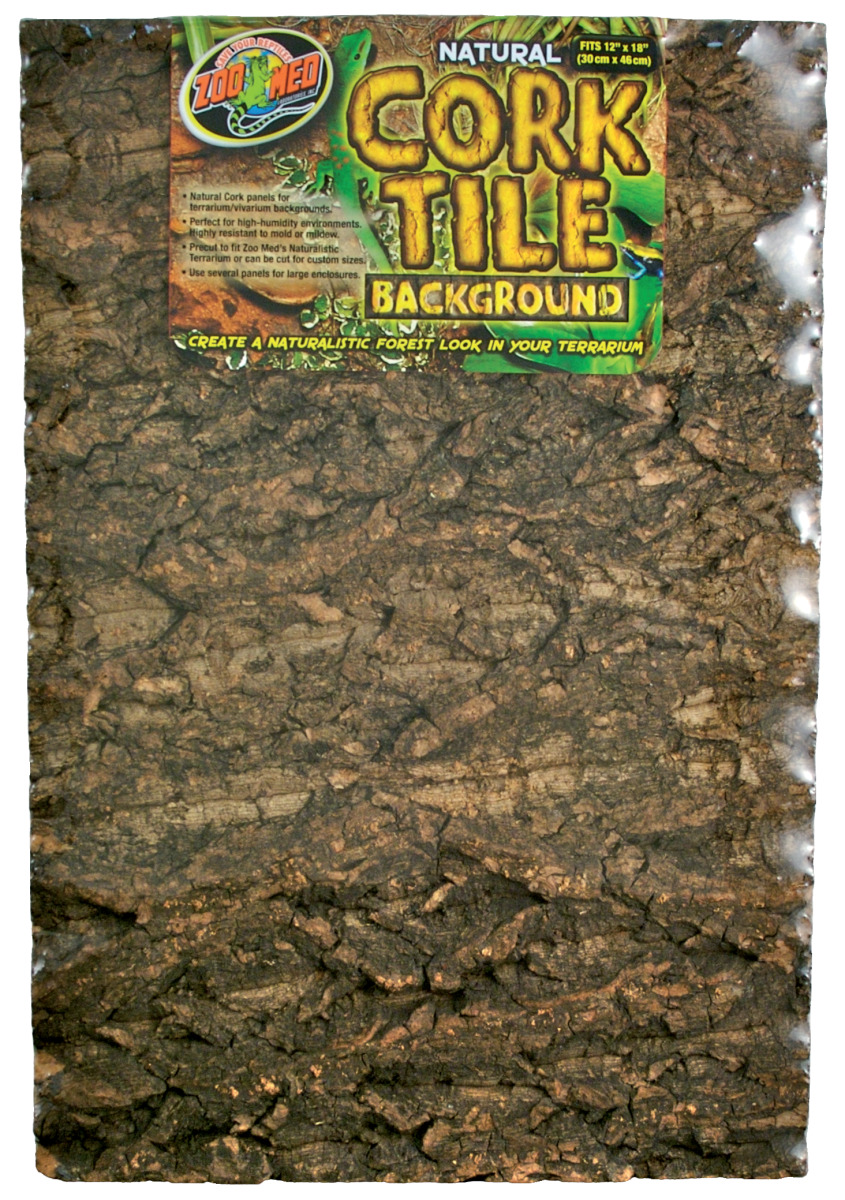 ZOOMED Cork Tile 30 x 45 cm panneau de fond en liège naturel pour terrarium et vivarium