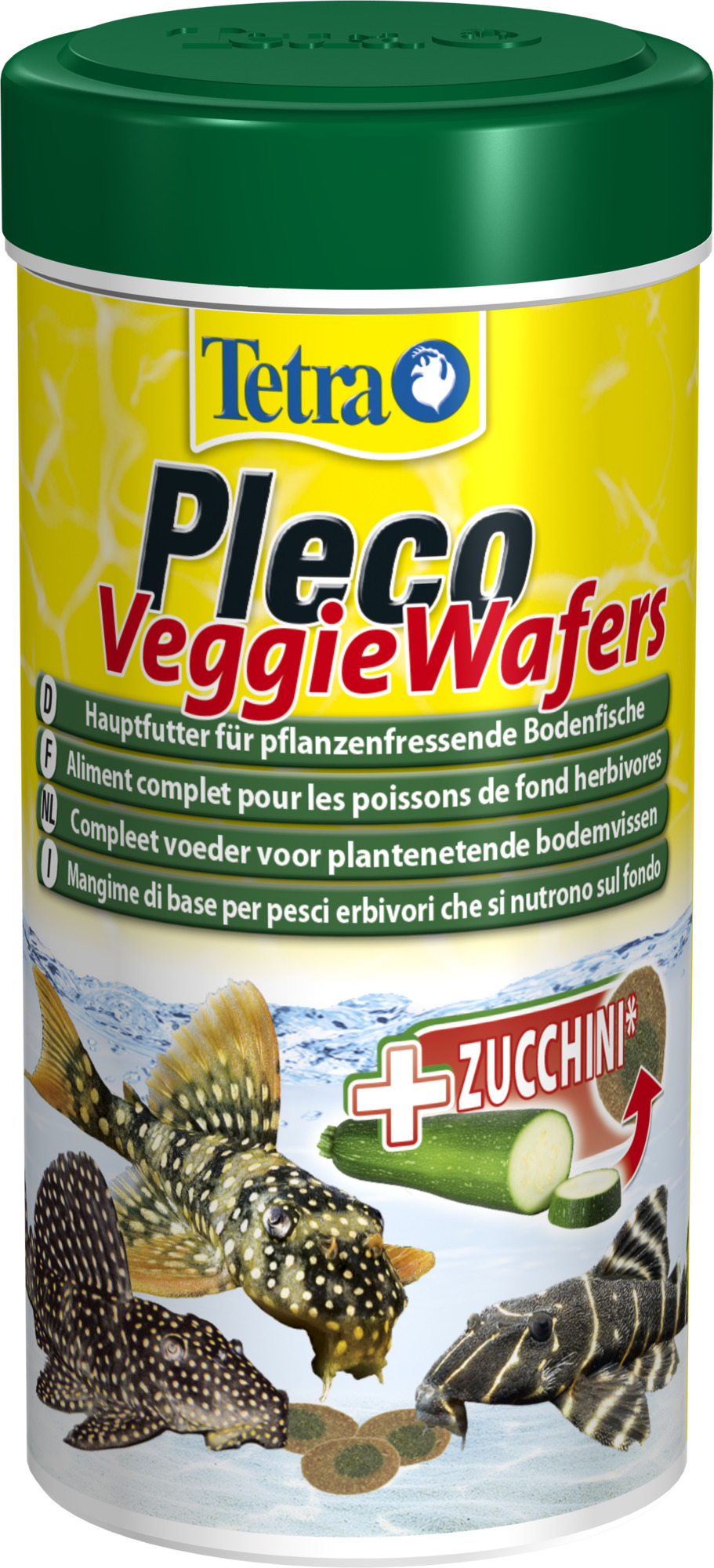 TETRA Pleco VeggieWafers 250 ml aliment complet sous forme de pastilles pour poissons de fond herbivores