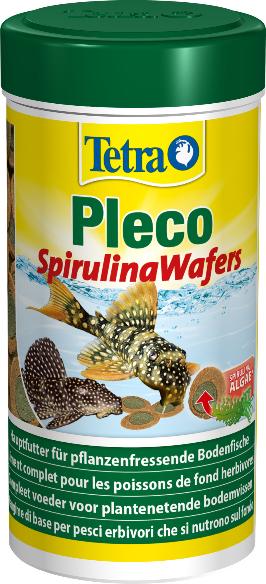 TETRA Pleco SpirulinaWafers 250 ml aliment complet sous forme de pastilles pour poissons de fond herbivores de grande taille