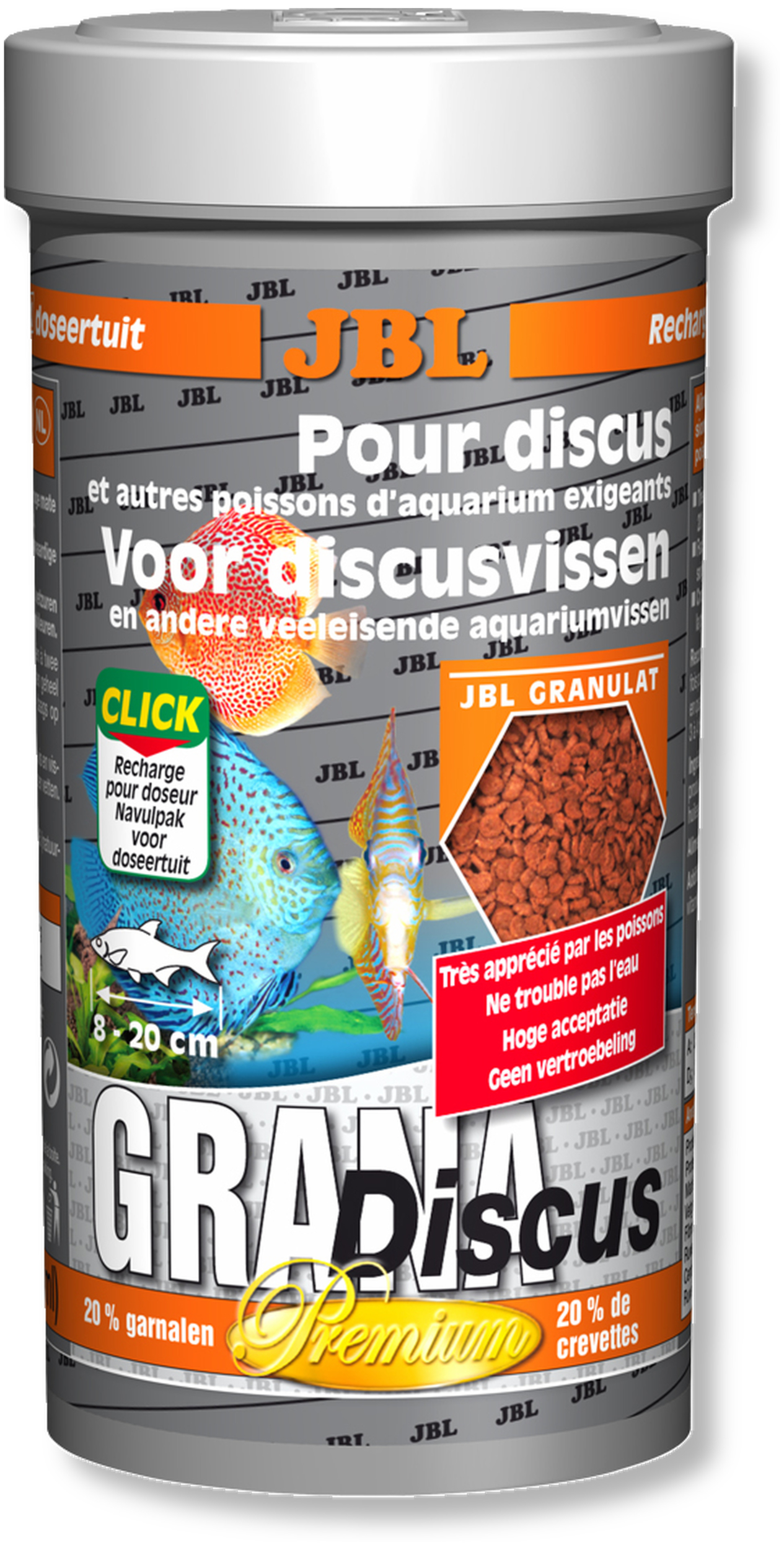 JBL Grana Discus 250 ml nourriture prémium en granulés pour Discus
