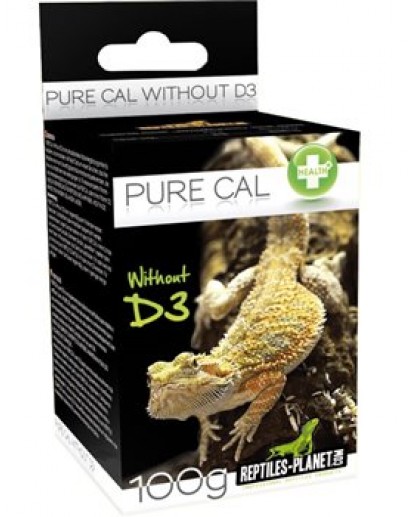 REPTILES PLANET Pure Cal sans D3 100 gr. complément alimentaire à base de calcium pour lézards, tortues et amphibiens