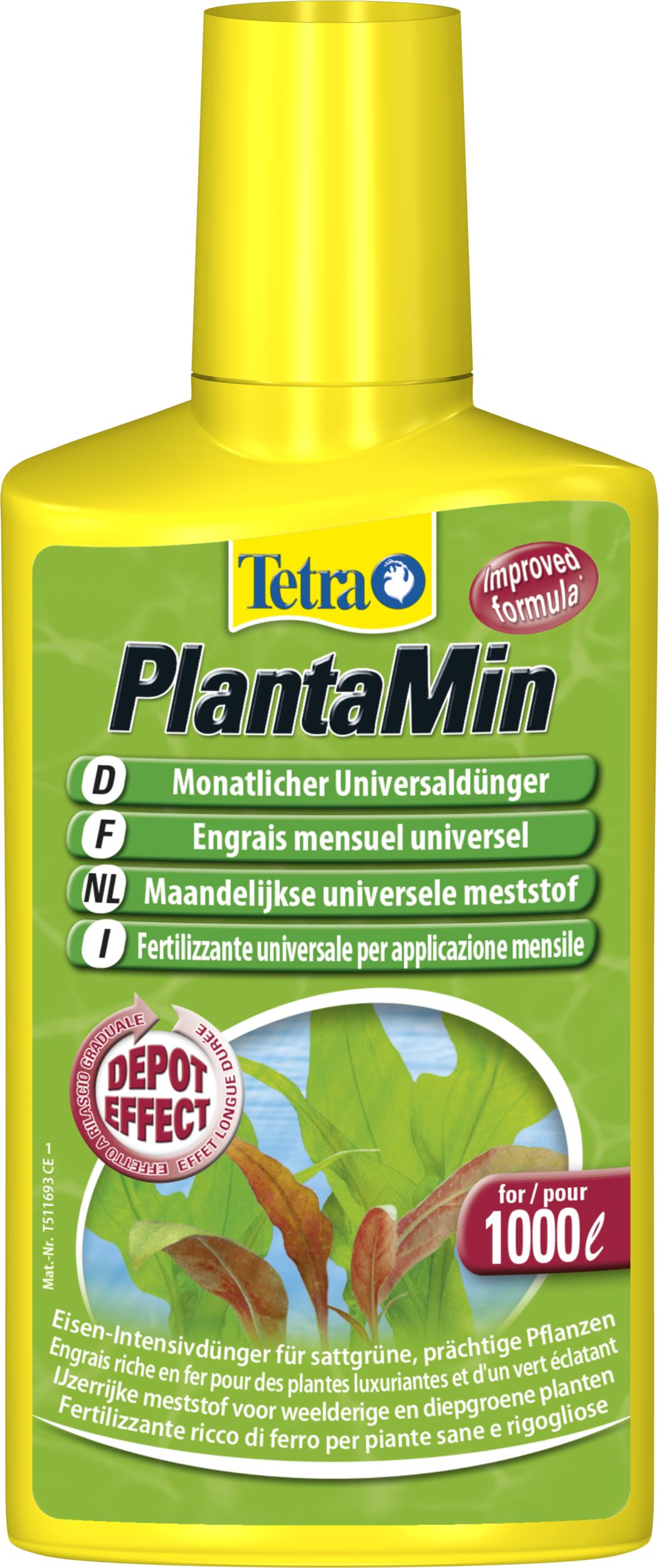 TETRA PlantaMin 100 ml engrais liquide complet à libération lente pour plantes d\'aquarium