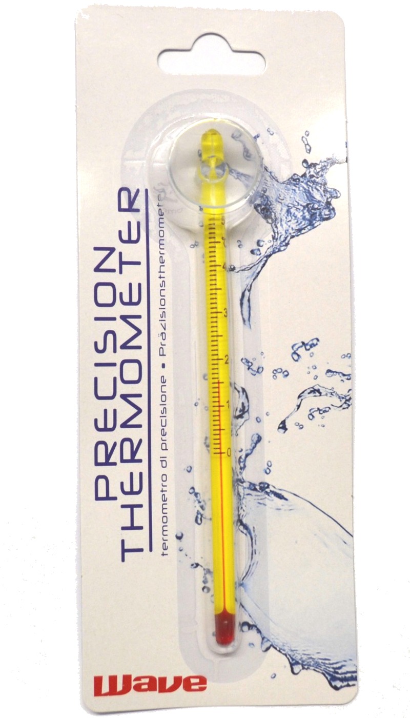 AMTRA Thermomètre Slim avec ventouse pour aquarium d\'eau douce et d\'eau de mer